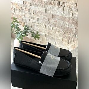 COACH loafers 
Sculpted C Leather Classic Loafer Flats